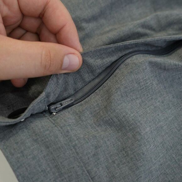 Panama Jack Gray Bathing Suit Material Chino Shorts High Rise 36 / 9 Mesh Pocket - Picture 7 of 7